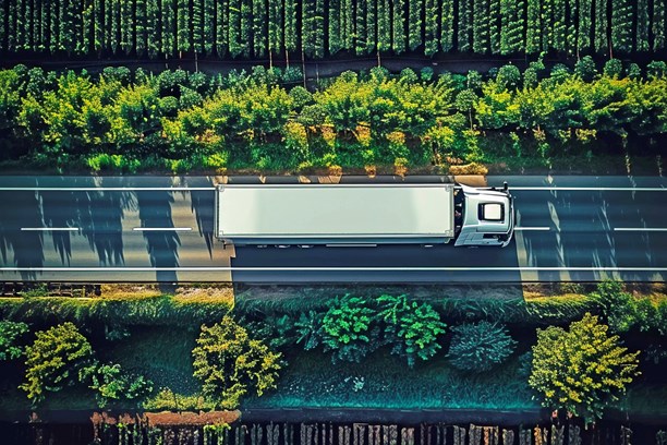 LKW von oben LKW von oben