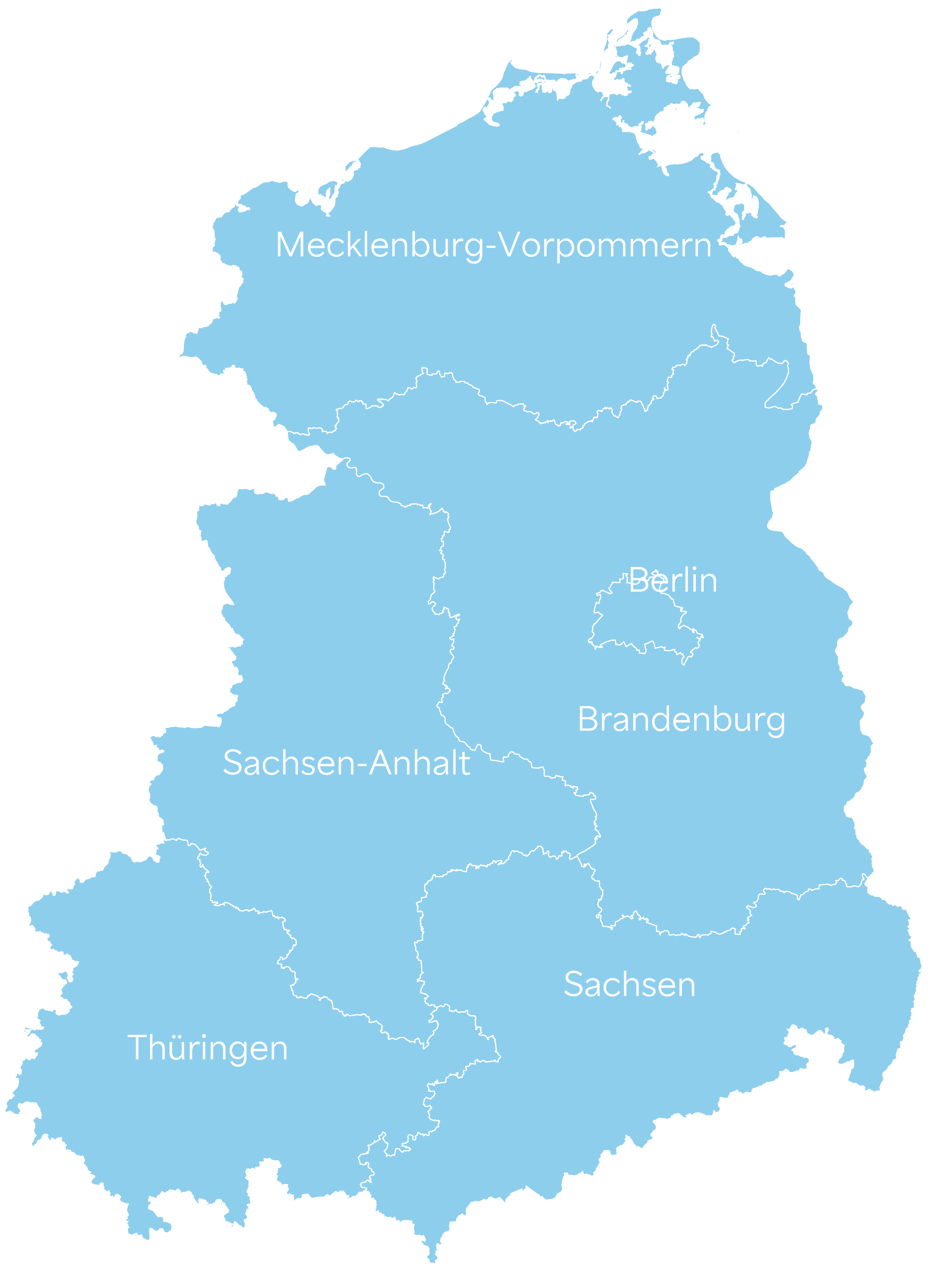 Karte Ostdeutschland Karte Ostdeutschland