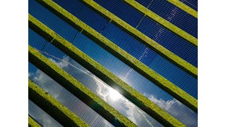 Solarpark von oben Solarpark von oben