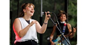 BANDS ON STAGE 2025, Hohenmölsen, Sängerin in Aktion BANDS ON STAGE 2025, Hohenmölsen, Sängerin in Aktion