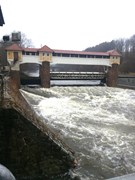 Die Wehranlage im Wasserkraftwerk Mittweida Die Wehranlage im Wasserkraftwerk Mittweida