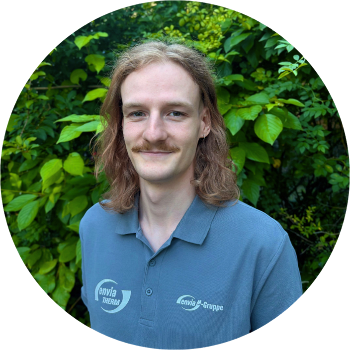 Jonas Gora, Referent für Produktentwicklung und Dekarbonisierung bei envia THERM Jonas Gora, Referent für Produktentwicklung und Dekarbonisierung bei envia THERM