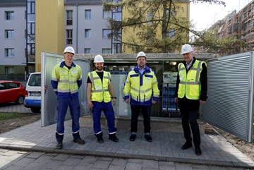 offizielle Inbetriebnahme digitale Trafostation in Markkleeberg offizielle Inbetriebnahme digitale Trafostation in Markkleeberg