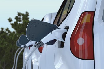 Sektorkopplung, Elektro-Auto E-Autos an Ladesäulen